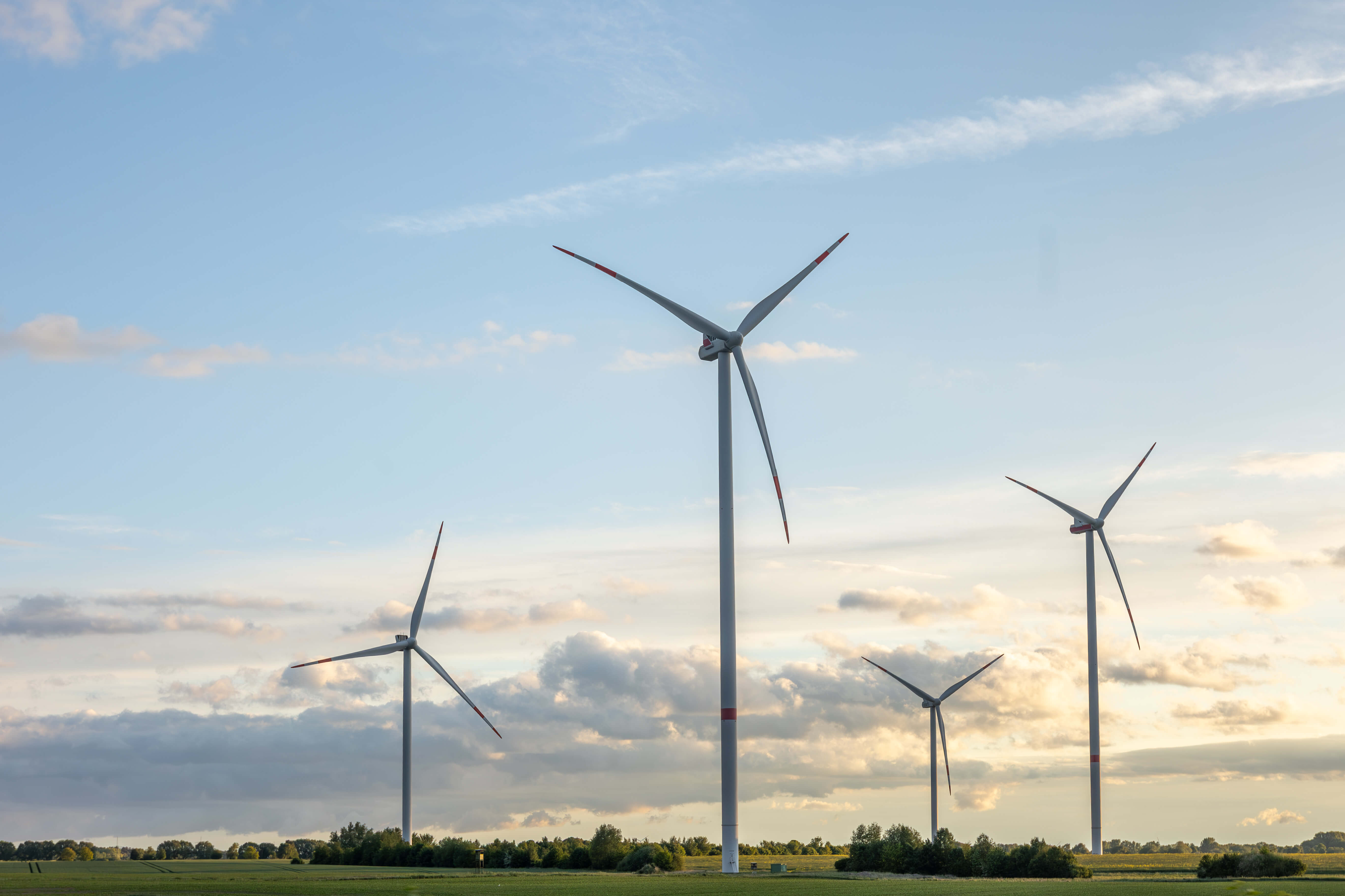 Picture of wind turbines in landscape Picture of wind turbines in landscape